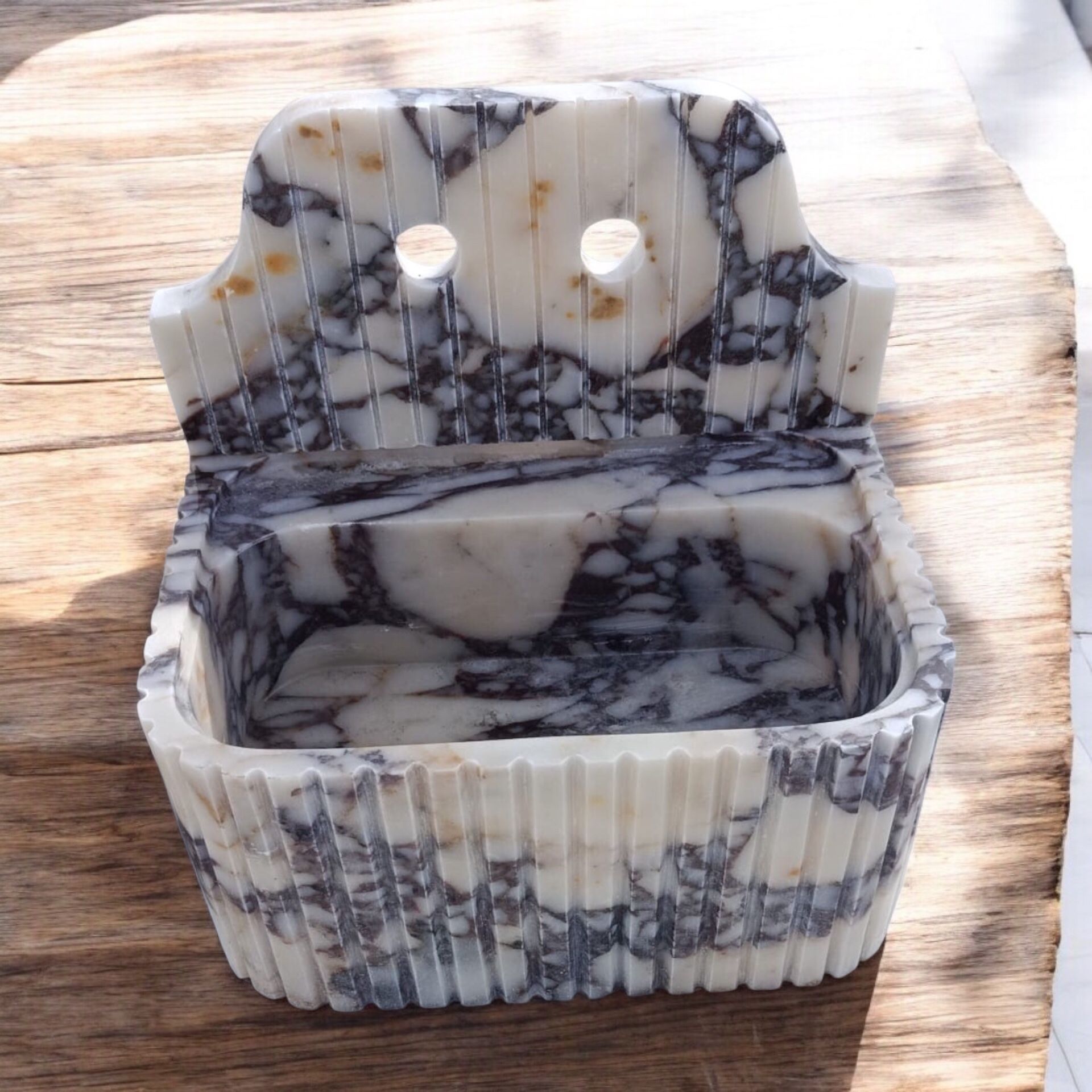Stone Bathroom Sink Wall Mount Marble Sink Marble Bathroom Sink Powder Room Sink Top Natural Stone Calacatta Marble Sink Custom Vanity, https://marblesinkco.etsy.com/listing/1883677234