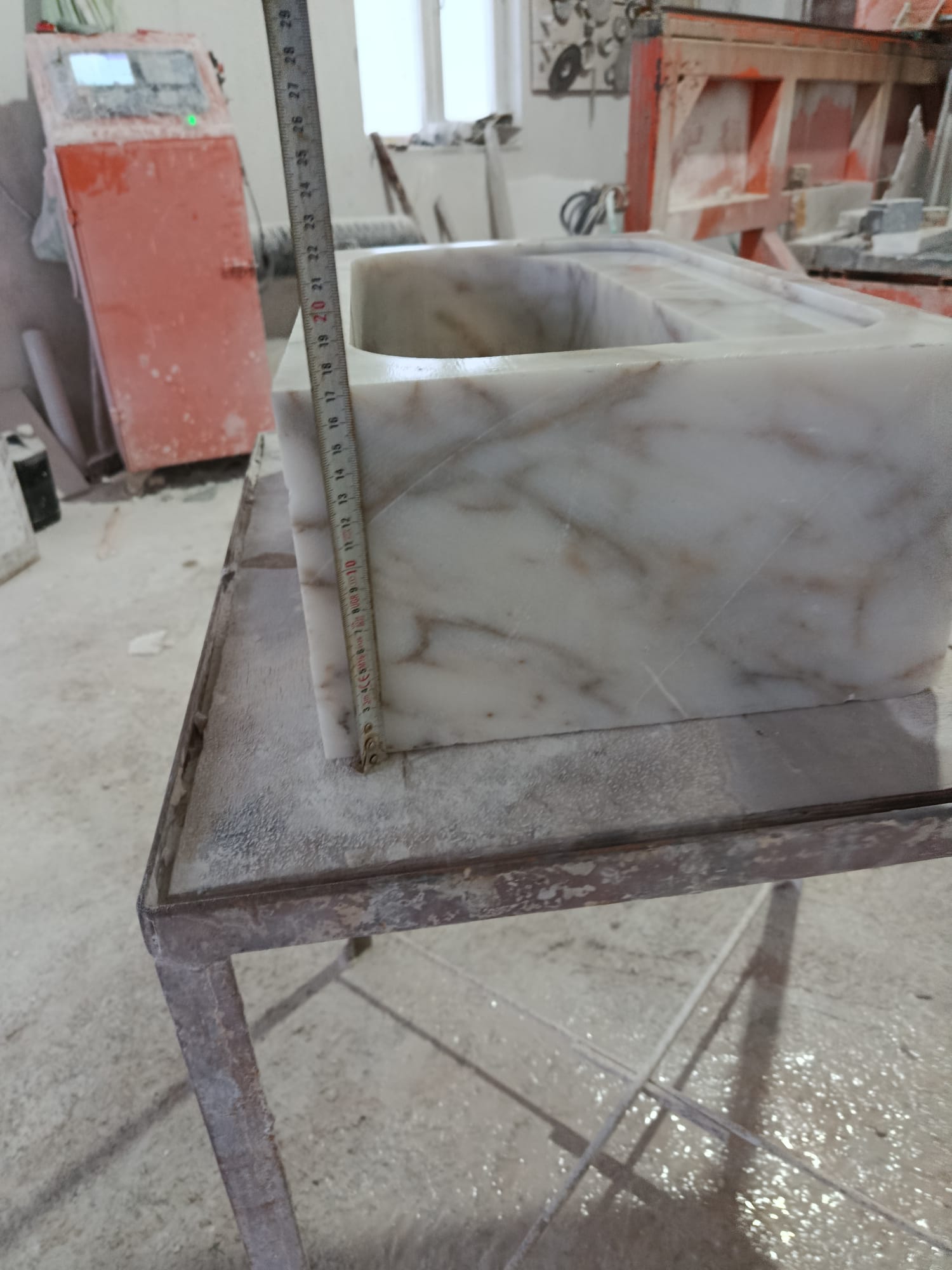 Calacatta Viola Marble Sink Wall Mount Marble Sink Marble Bathroom Sink Powder Room Sink Custom Vanity Top Natural Stone Marble Sink