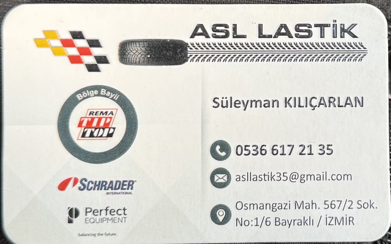 Asl lastik tamir malzemeleri 