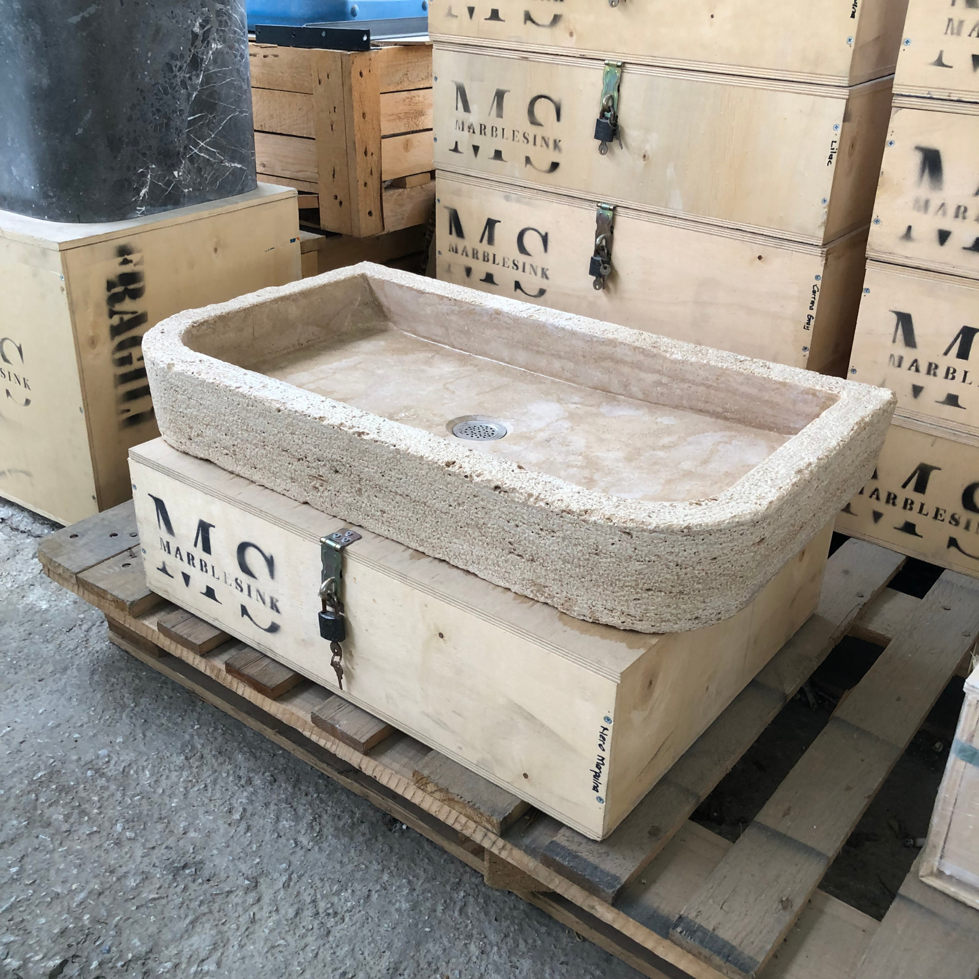 Excited to share the latest addition to my #etsy shop: Hand-Carved Travertine Sink - 65x40x10 cm (25.6x15.7x3.9 inç) - Farmhouse & Rustic Bathroom Sink - Countertop/Wall Mounted https://etsy.me/3H9YDNo #handmadesink #travertinesink #rusticsink #farmhousesink #vanitysink #countertopsink #wallmountedsink #customsink #naturalstonesink