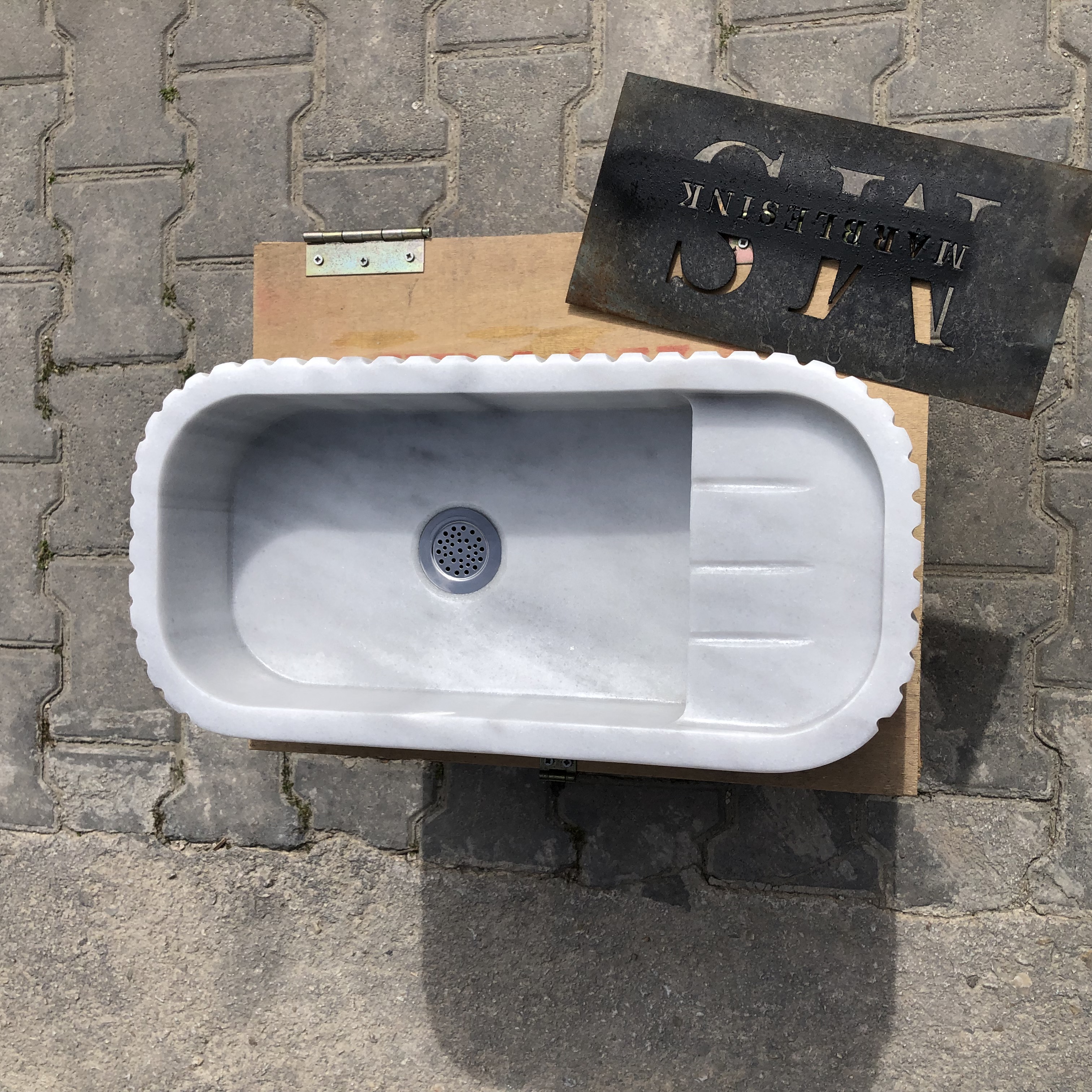 Elegant Bathroom Sink Wall Mount Marble Sink Marble Bathroom Sink Powder Room Sink Top Natural Stone Carrara Marble Sink Custom Vanity