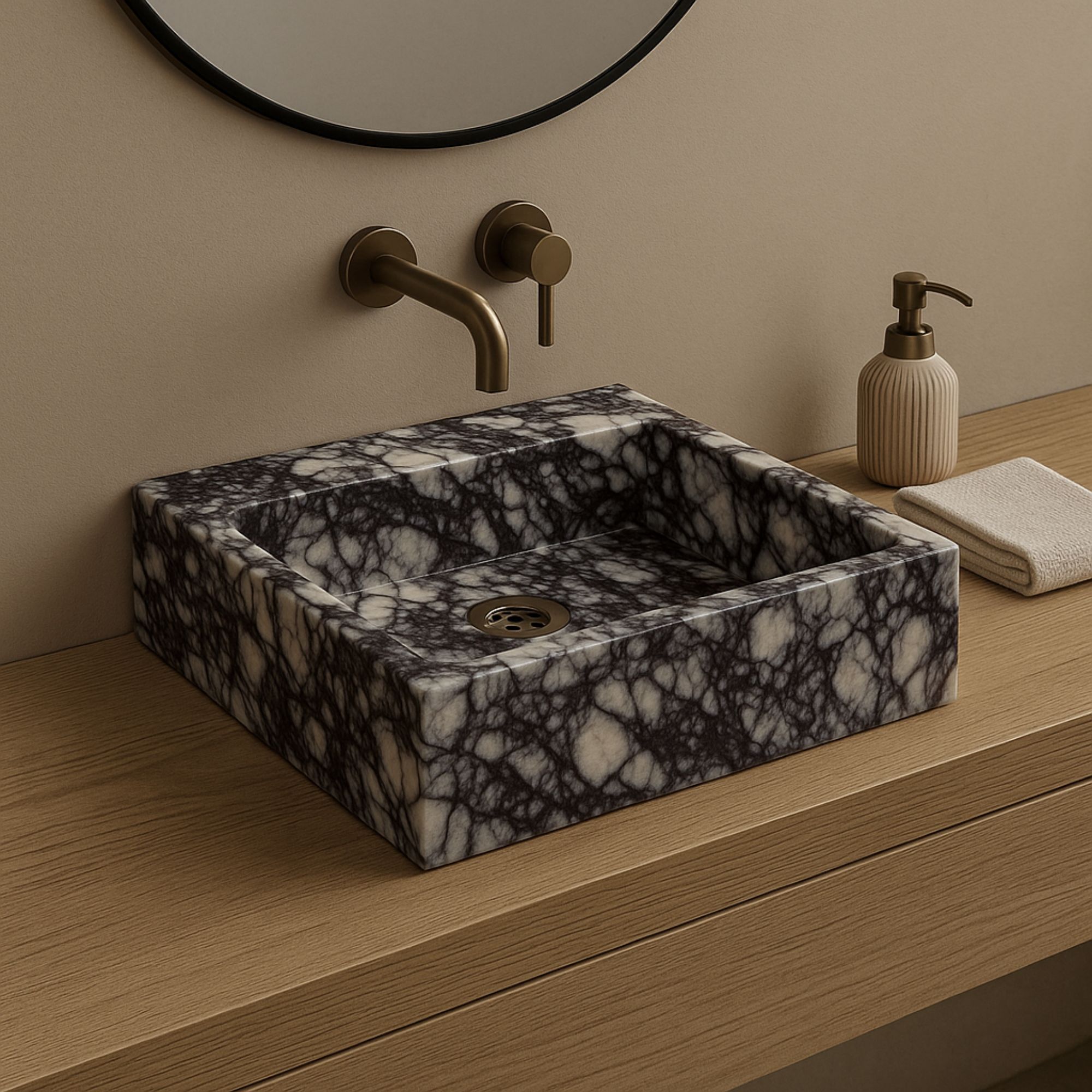 Custom Marble Sink Loved by Interior Designers – Handmade Luxury for Modern Bathrooms - Luxury Bathroom & Vanity Inspiration