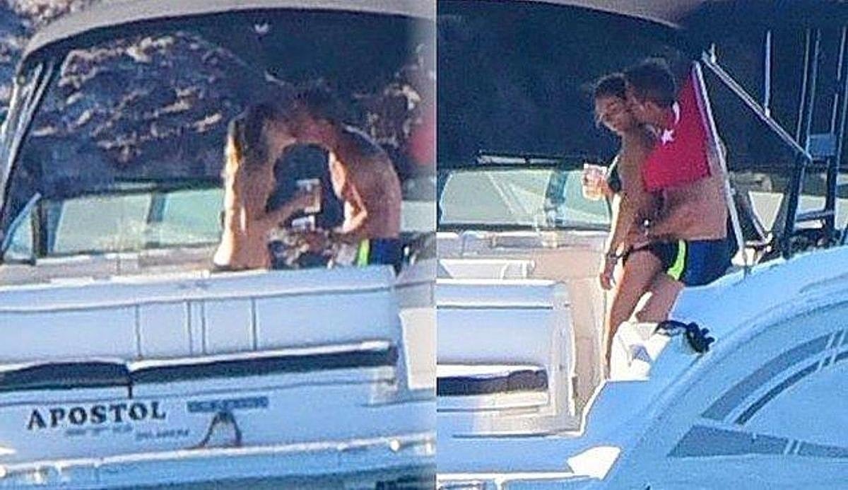 Ye�eniyle teknede uygunsuz �ekilde g�r�nt�lenmi�ti! Murat Ba�o�lu son halini payla�t�